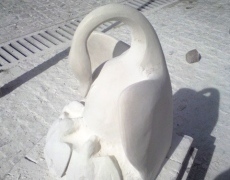 Swans sculpture